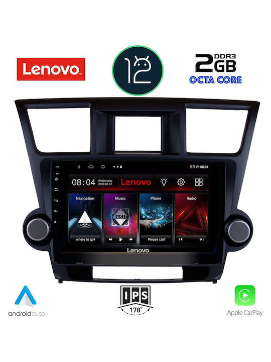 Lenovo Ηχοσύστημα Αυτοκινήτου για Toyota Highlander (Bluetooth/USB/AUX/GPS) με Οθόνη Αφής 10.1"