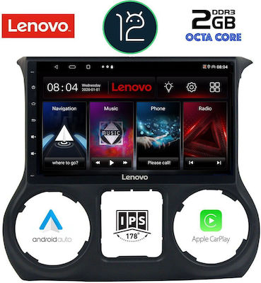 Lenovo Car-Audiosystem für Jeep Wrangler (Bluetooth/USB/AUX/WiFi/GPS/Apple-Carplay) mit Touchscreen 10.1"