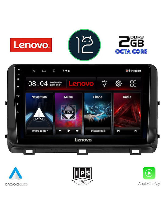Lenovo Sistem Audio Auto pentru Kia Ceed / XCeed (Bluetooth/USB/AUX/WiFi/GPS/Apple-Carplay) cu Ecran Tactil 10.1"