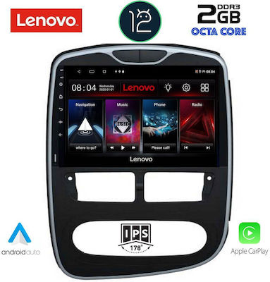 Lenovo Car-Audiosystem für Renault Clio 2012-2015 (Bluetooth/USB/AUX/WiFi/GPS/Apple-Carplay) mit Touchscreen 10.1"