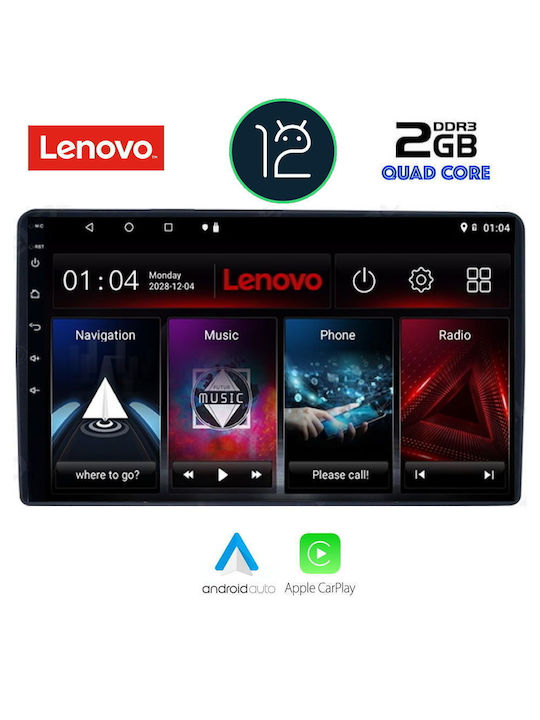 Lenovo Car-Audiosystem für Peugeot Partner Citroen Berlingo 2008-2018 (Bluetooth/USB/AUX/WiFi/GPS/Apple-Carplay) mit Touchscreen 9"