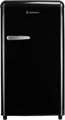 Morris Retro Μονόπορτο Ψυγείο 83lt Υ88xΠ49.3xΒ55.4εκ. Μαύρο