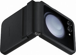 Samsung Flap Back Cover Δερματίνης Μαύρο (Galaxy Z Flip5)