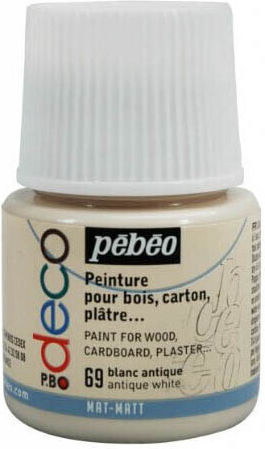 Pebeo Handwerkliche Farbe Weiß Für Holz 45ml