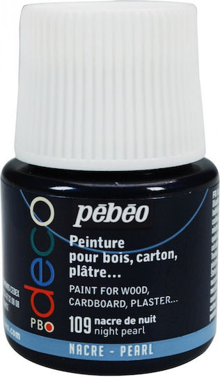 Pebeo Handwerkliche Farbe Schwarz Für Holz 45ml