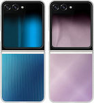 Samsung Flipsuit Umschlag Rückseite Silikon Transparent (Galaxy Z Flip5)