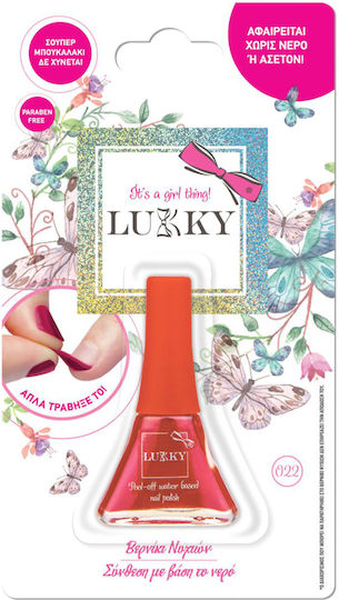 Lukky Cosmetics Toys Confetti Series Red Plain Kinder-Nagellack Rot