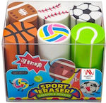 QiHao Eraser Set for Pencil and Pen Sports 6pcs