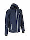 Gappay Reflex Μπουφάν Εργασίας Ανακλαστικό Softshell με Κουκούλα Μπλε