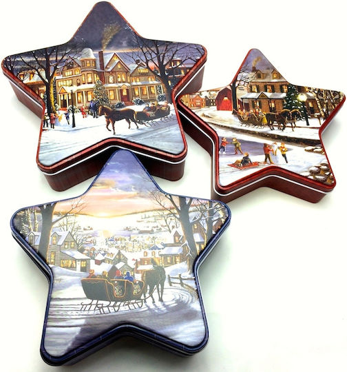 SP Souliotis Christmas Metal Figure Box