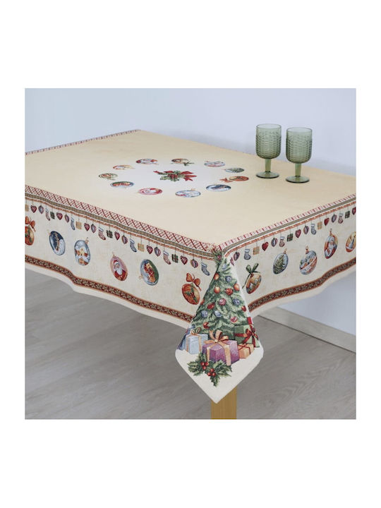 Ornament de Crăciun Față de masă Material textil Multicolor M140xL140cm 1buc