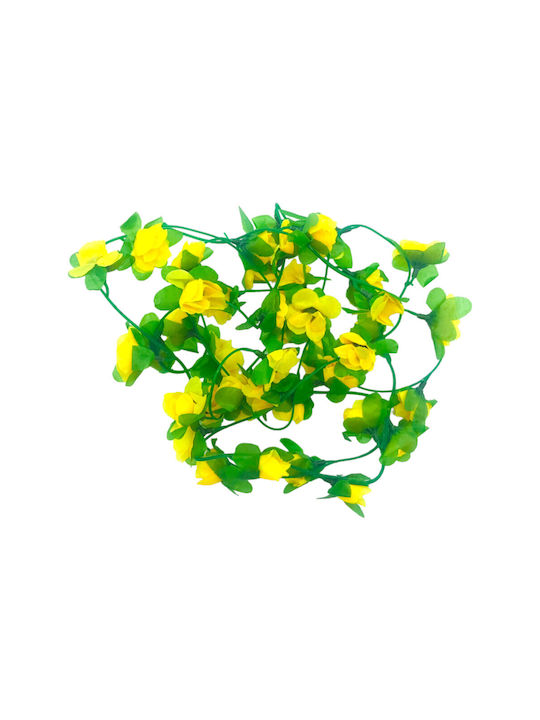 Led7 Hanging Artificial Plant Rose Yellow 225cm 40pcs