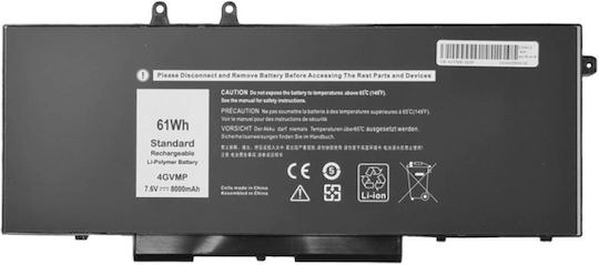 Powertech Compatible Battery for Dell Latitude 5400/5500 with 8000mAh