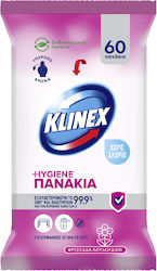 Klinex Λουλούδια Της Άνοιξης Μαντηλάκια Καθαρισμού Γενικής Χρήσης με Απολυμαντική Δράση 60 τμχ