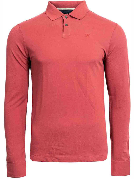 Polo Long Sleeve Blouse Red