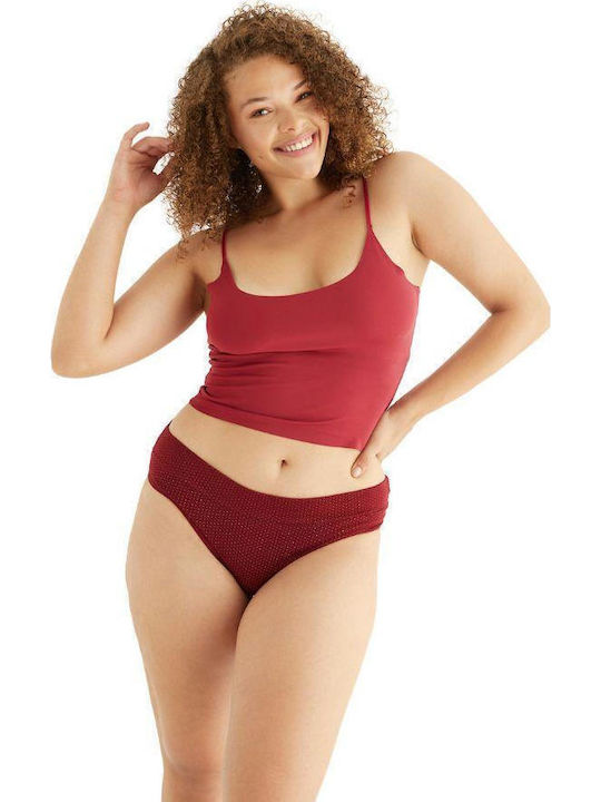 Sexen Women's Slip Burgundy