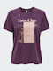 Only Women's T-shirt Purple