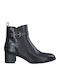 Leather Women's Ankle Boots Black