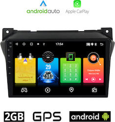 Car-Audiosystem für Nissan Pixo 2009+ (Bluetooth/USB/AUX/WiFi/GPS/Apple-Carplay/Android-Auto) mit Touchscreen 9"