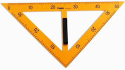 Foska Geometric Triangle Plastic with Handle Orange Foska Geometric Triangle Plastic with Handle Orange