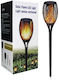 XF-6017 Spiked Solar Light Torch with Warm White Light IP65 20.5cmx6cmcm