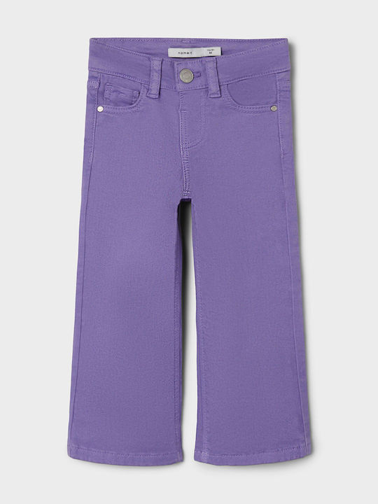 Kids' Denim Pants Purple