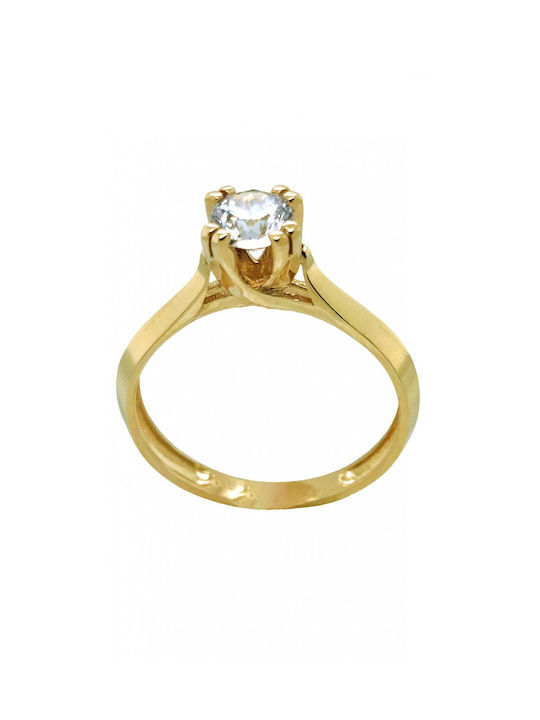 Mertzios.gr Single Stone from Gold 14K