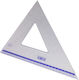 Pratel Geometric Triangle Plastic Transparent 30cm