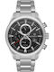 Sergio Tacchini Dual Time Мъжки часовник 45мм На батерия Сребърен Метална гривна