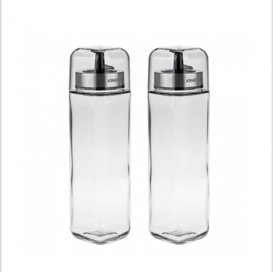 KING Hoff Σετ Λαδόξιδο Γυάλινο με Ροή 270ml
