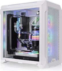 Thermaltake CTE C700 Air Snow Gaming Midi Tower Κουτί Υπολογιστή με Πλαϊνό Παράθυρο και RGB Φωτισμό Λευκό