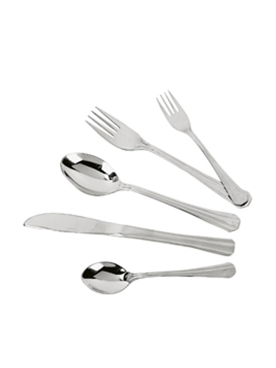 Metallic Fruit/Dessert Fork Set Silver 1бр