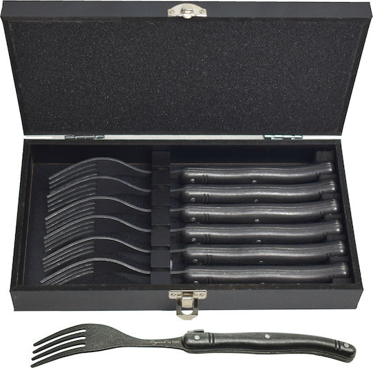 Kiro Set of Forks Table Black 12cm 6pcs Kiro Set of Forks Table Black 12cm 6pcs