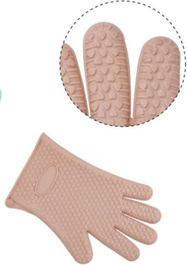 Cookman Ofenhandschuh Silikon in Rosa Farbe 1Stück