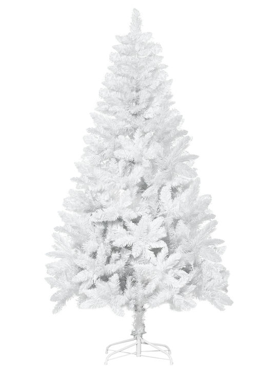 Christmas White Tree with Metallic Base H180cm