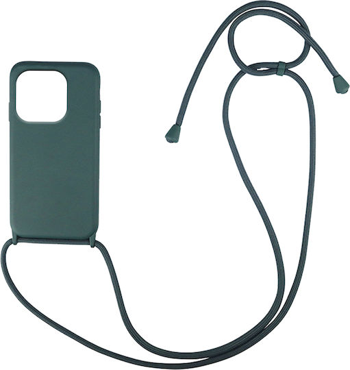 Sonique Back Cover Silicone 0.5mm with Strap Green (Redmi 12C)