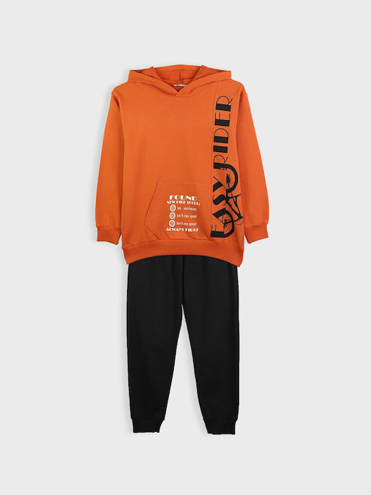 Nek Kids Wear Kinder Sweatpants Set - Jogginganzug Orange 2Stück