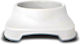 Pet Plast Art Пластмаса Купа Храна & Вода за Куче & Котка 1lt в Бял Цвят