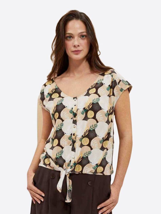 Make your image Women's Short Sleeve Shirt Beige
