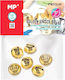 MP Metallic Decorative Bell for DIY Crafts Gold 6pcs