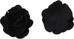 Decorative Flower for DIY Crafts Black 3.25x1.5cm