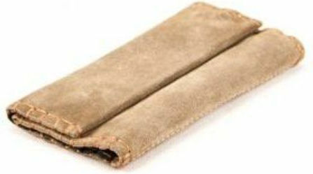 Tobacco Pouch With Magnetic Clasp Beige