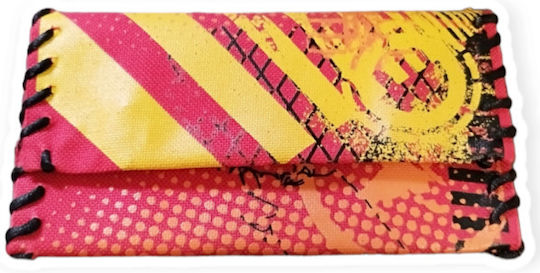 Fabric Tobacco Pouch With Magnetic Clasp 16x8cm Yellow
