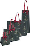 Sophie Allport Paper Christmas Bag for Gift Green 13x13cm.