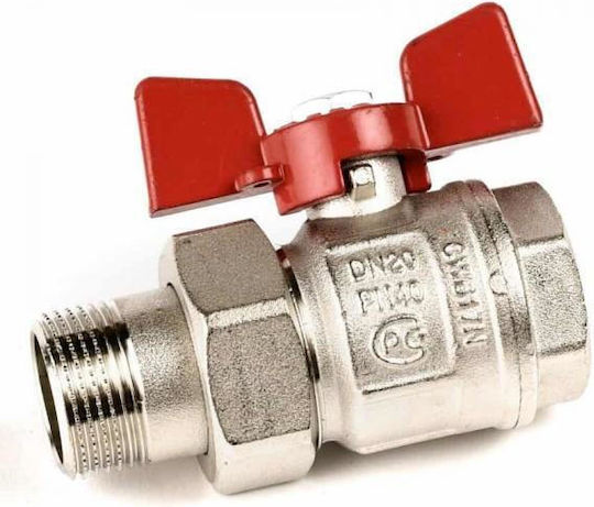 Bugatti ValvoSanitaria Wasserhahn / Schalter Gerade 3/4" Männlich/weiblich