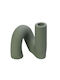 Espiel Candle Holder Ceramic in Green Color 14.5x11.8x13cm 1pcs