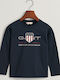 Gant Kids Blouse Long Sleeve Dark Blue