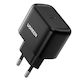 Ugreen Charger Without Cable with USB-C Port and Cable USB-C 25W Power Delivery Blacks (CD250)