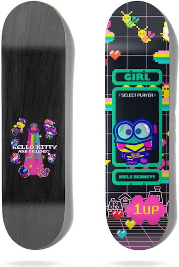 Girl Skateboard Co Sanrio 8" Placa Placă scurtă Negru
