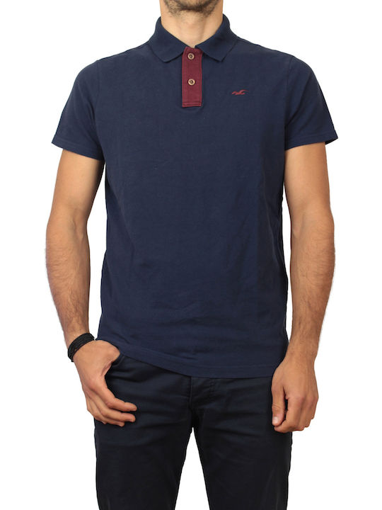 Hollister Polo Shirt Navy Blue